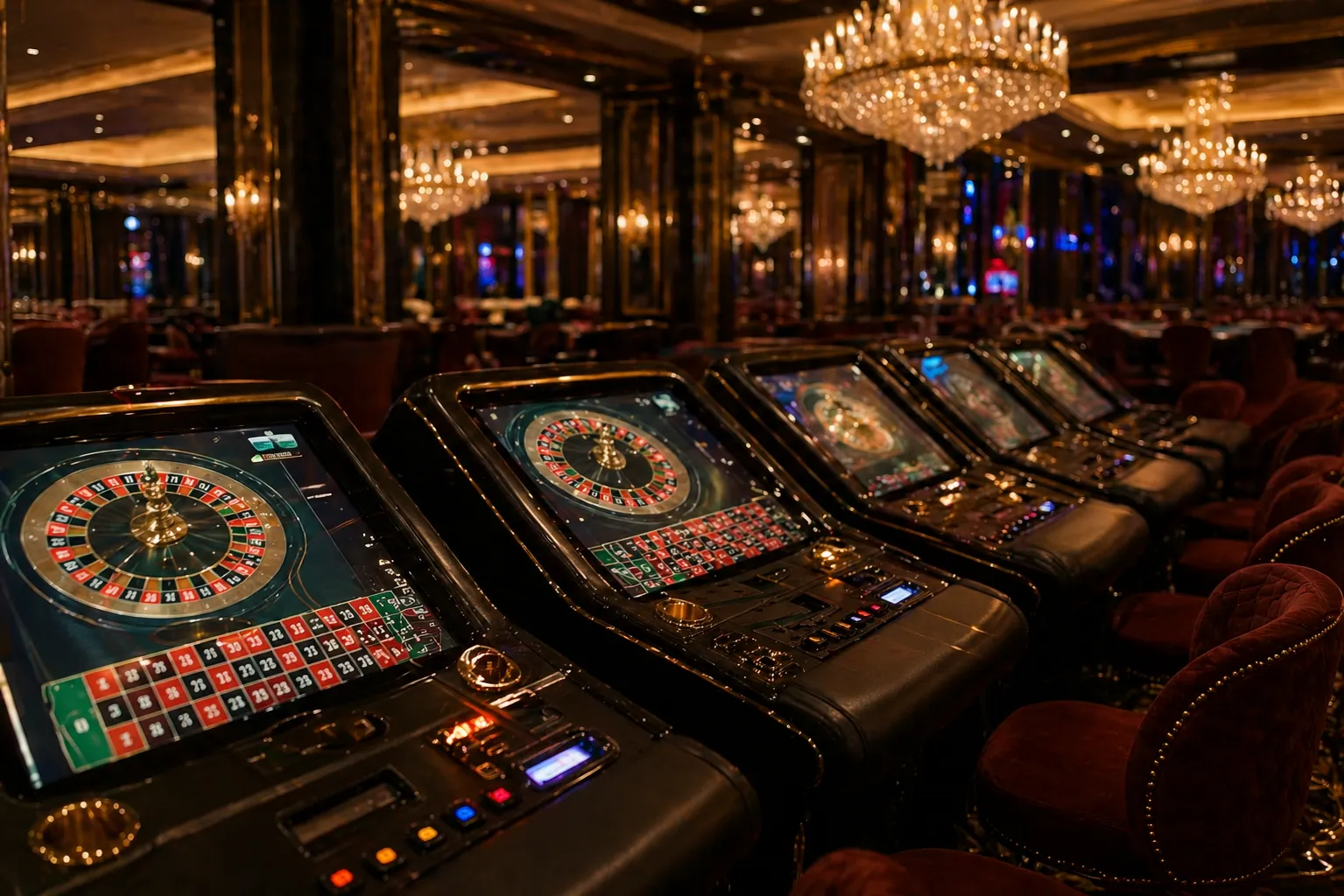 Электронная рулетка и игровые терминалы в Mayfair: альтернатива классическим столам